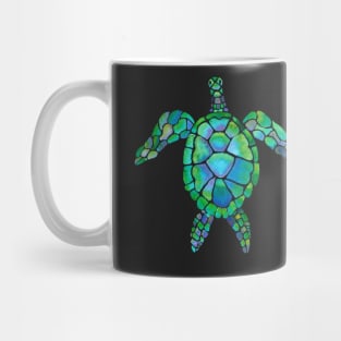 Sea Turtles & Friends on Ultramarine Blue by MarcyBrennanArt Mug